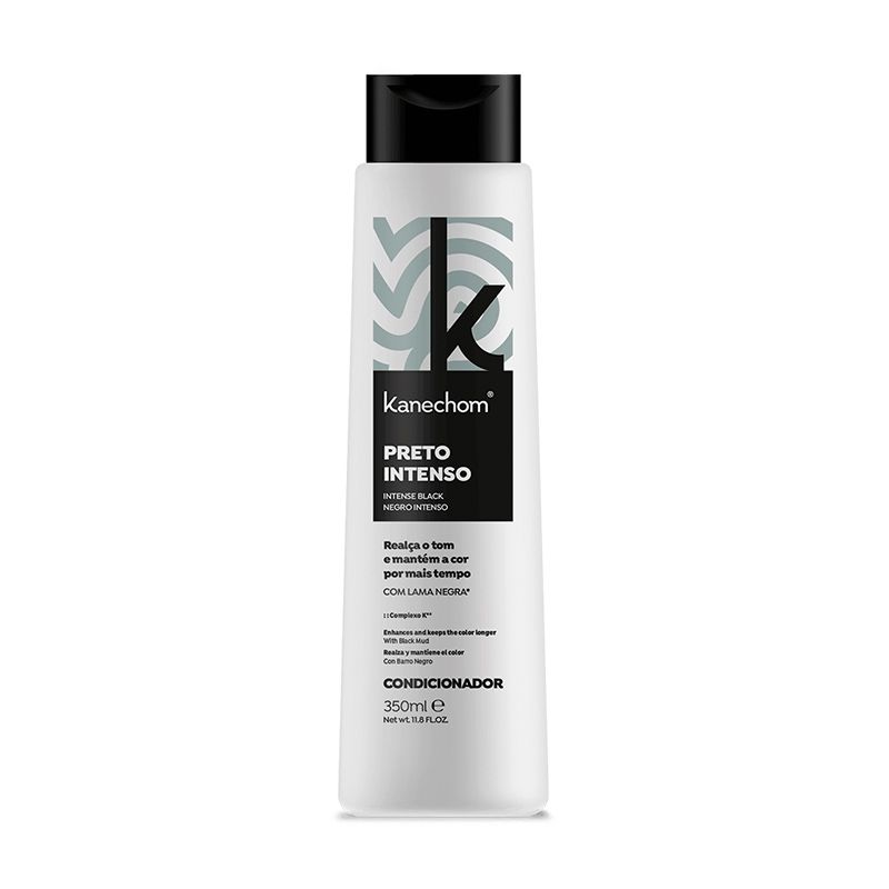 KANECHOM - Acondicionador Negro Intenso Realza Y Mantiene Color Kanechom 350 Ml