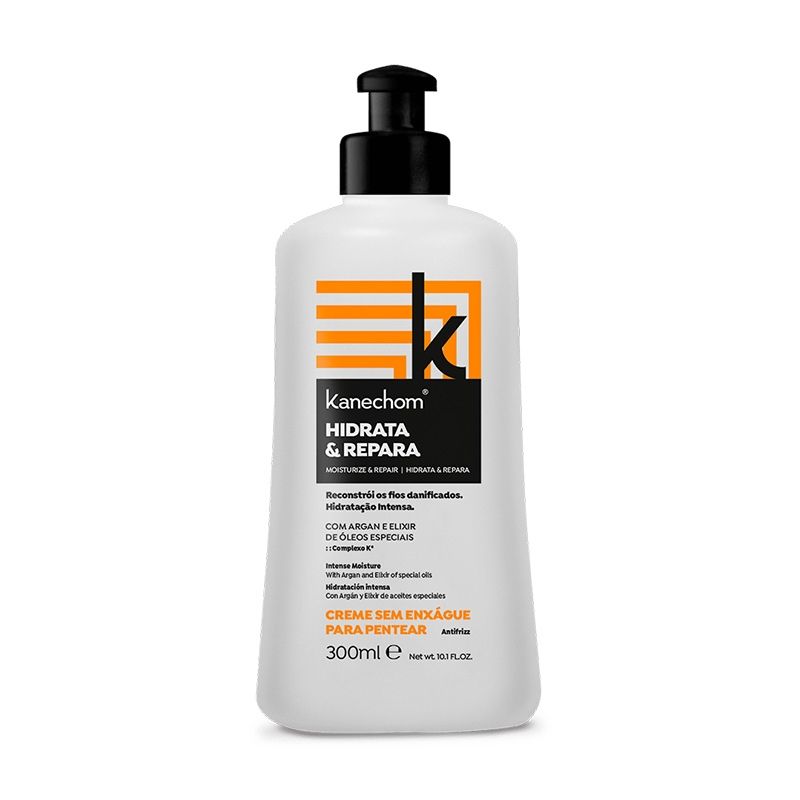 KANECHOM - Crema De Peinar Hidratación Intensa Con Argán Kanechom 300 Ml