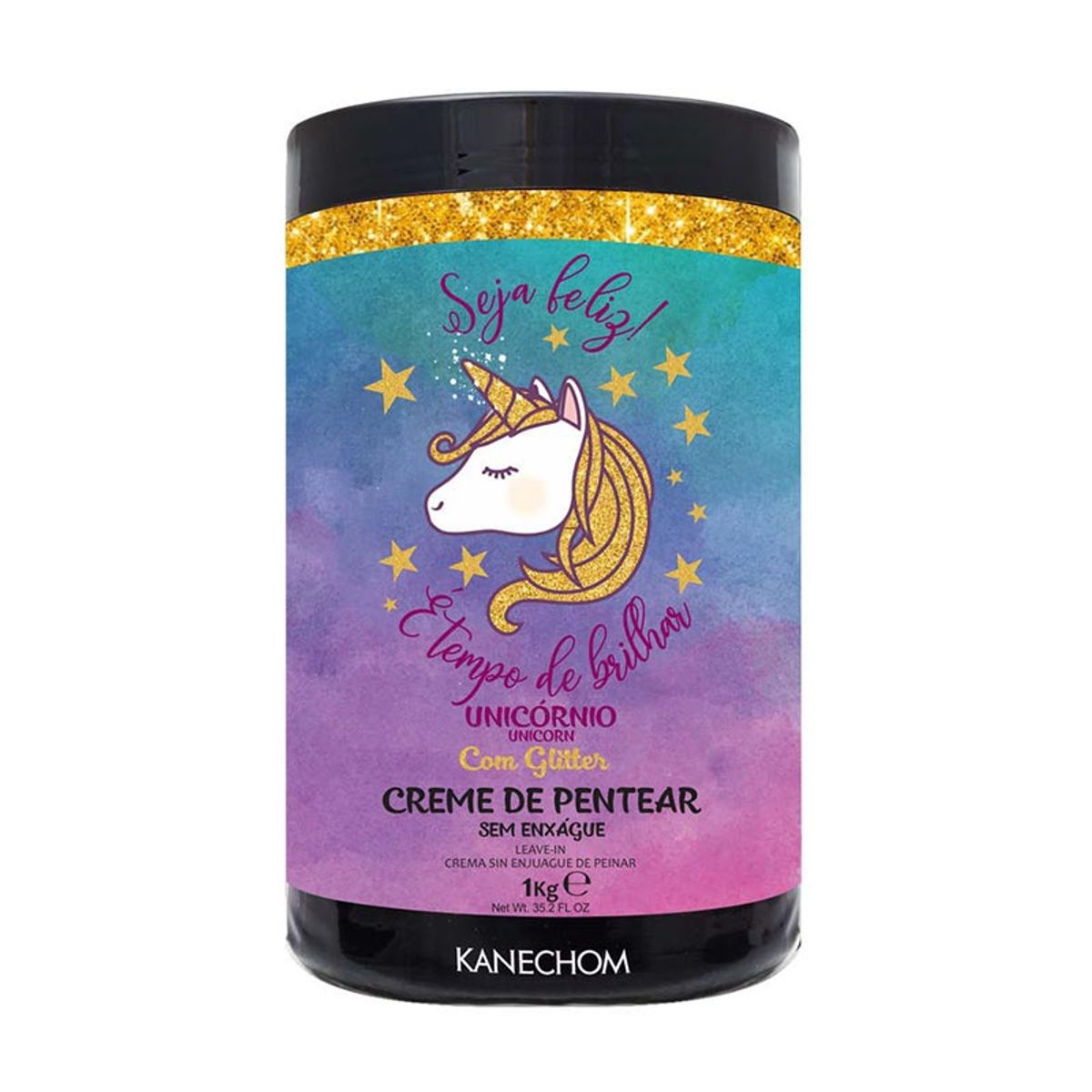 KANECHOM - Crema De Peinar Con Glitter Nutrición Intensa Unicornio Kanechom 1000G