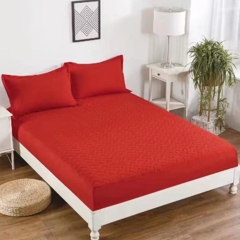 GENERICO - Cubre Colchón Impermeable 2 plazas Con Fundas