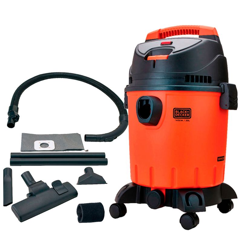 BLACK+DECKER - Aspiradora polvo/agua 20L 1200W BLACK+DECKER