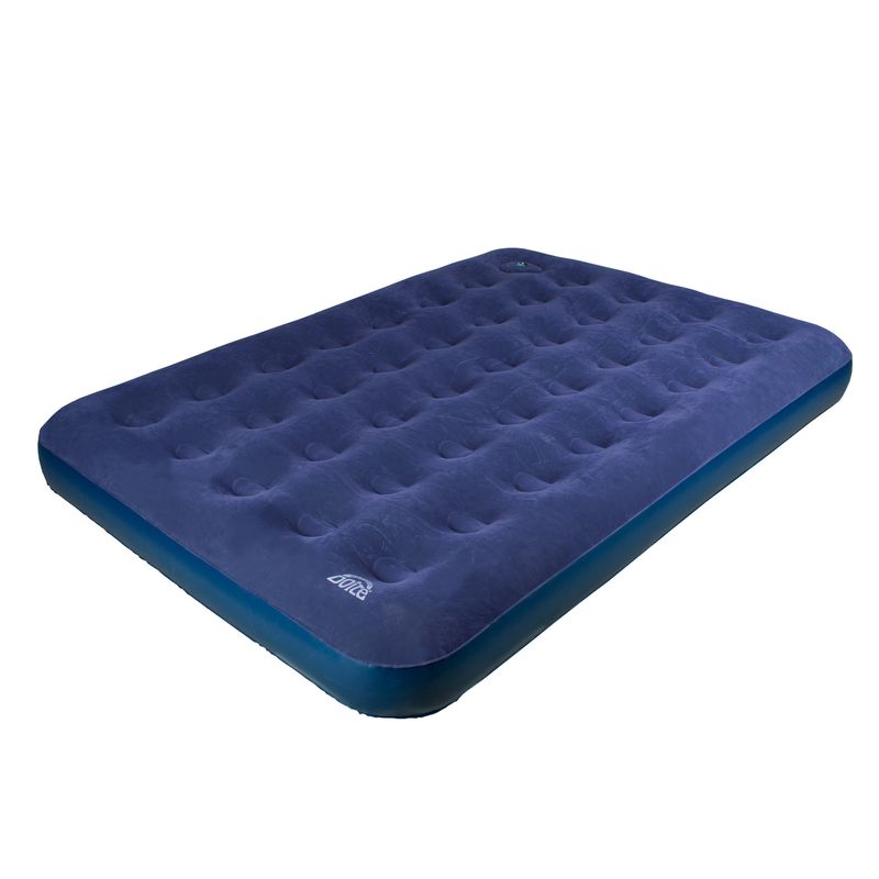 DOITE - Colchón Inflable Tuscany Doble Inflador de Pie Azul Doite