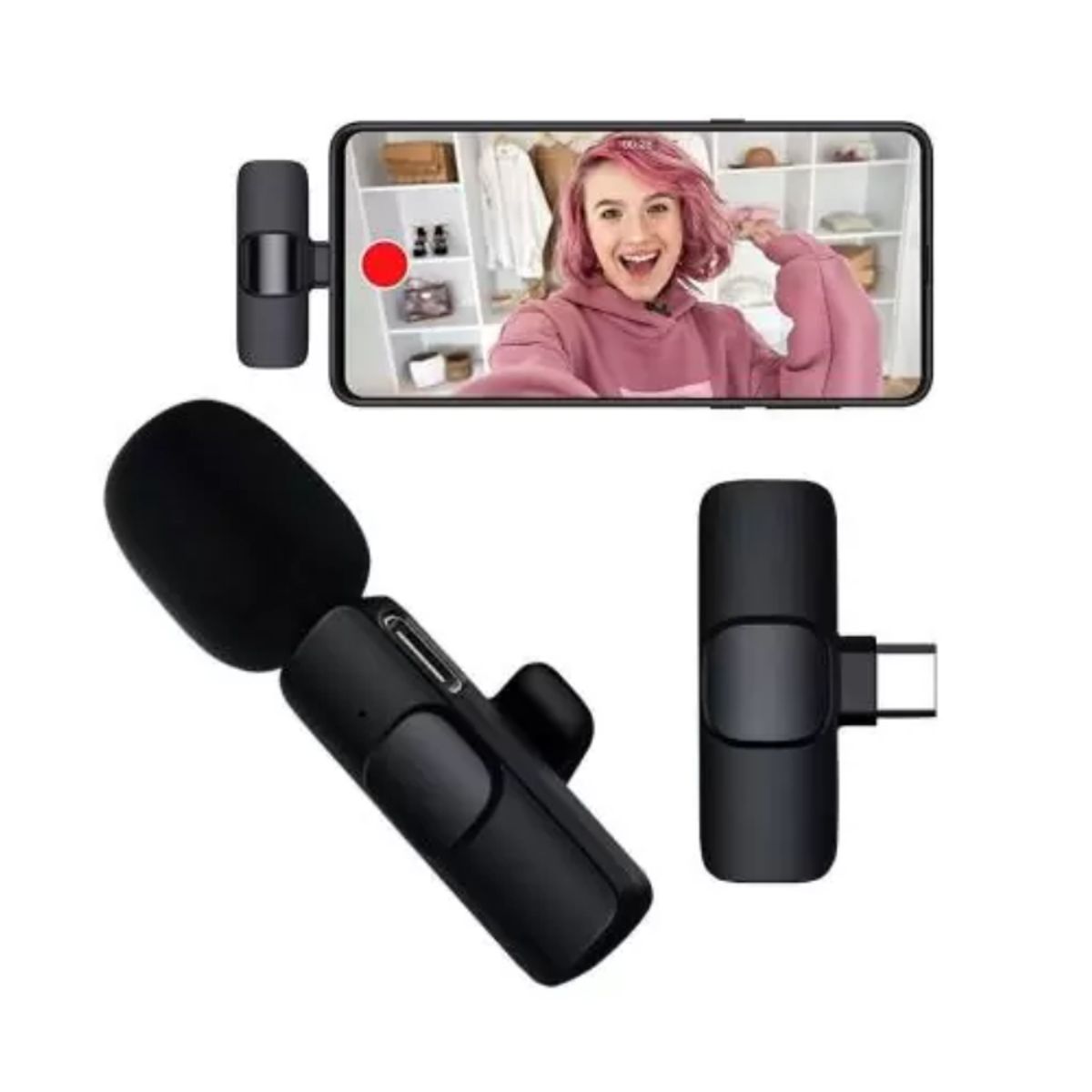 GENERICO - Micrófono Inalámbrico K8 para iPhone - Android tipo C