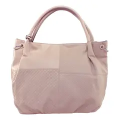 MAILEA - Cartera ecocuero patchwork para mujer beige