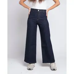 MOMCHIC - Jeans culotte raw azul