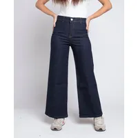 Jeans culotte raw azul