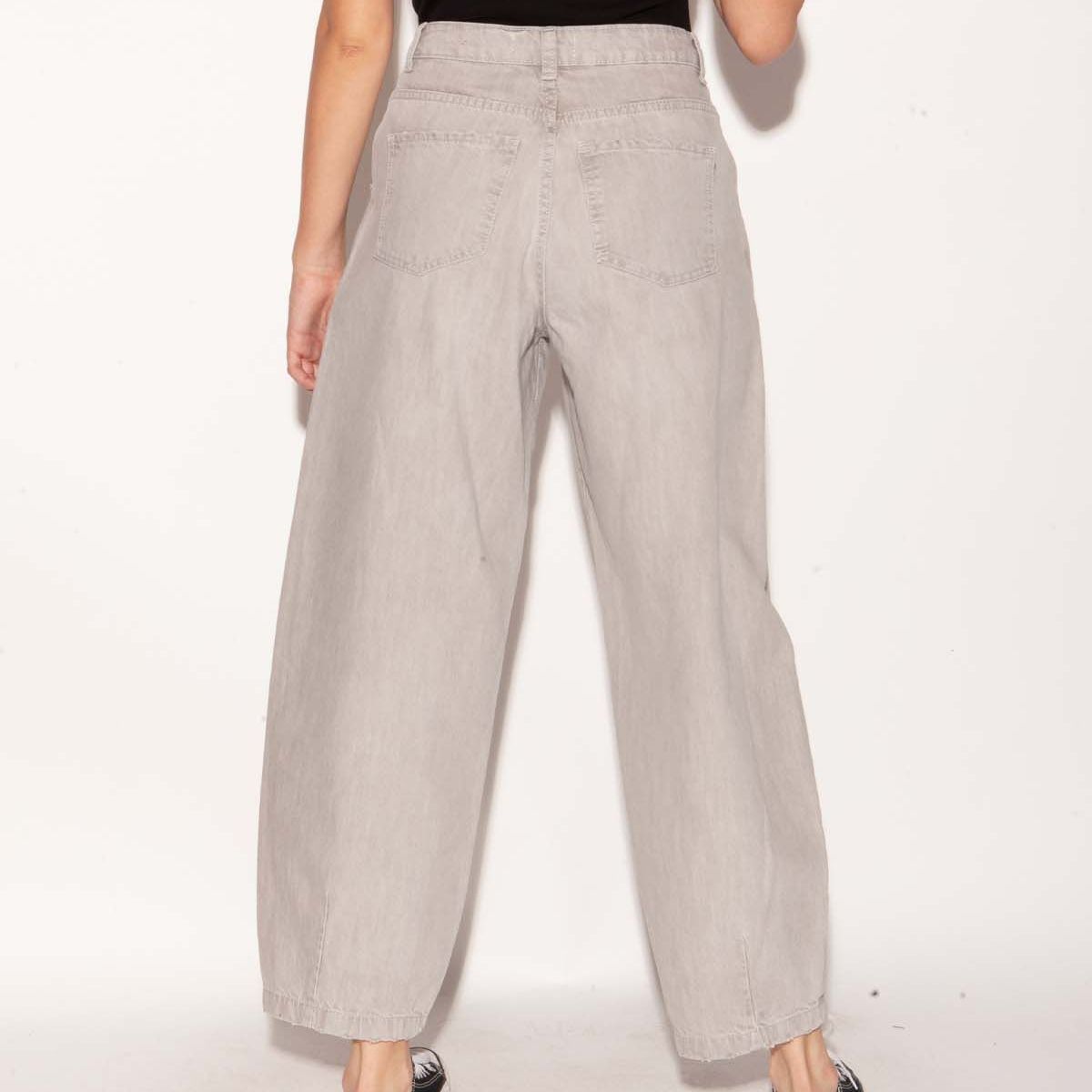 MOMCHIC - Jeans Globo Bia Gris