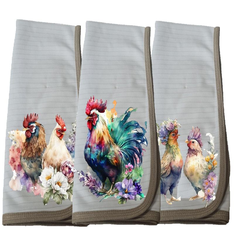 GENERICO - PAÑO DE LOZA  ABSORBENTE 3 UNIDADES MODELO GALLO EN COBRE