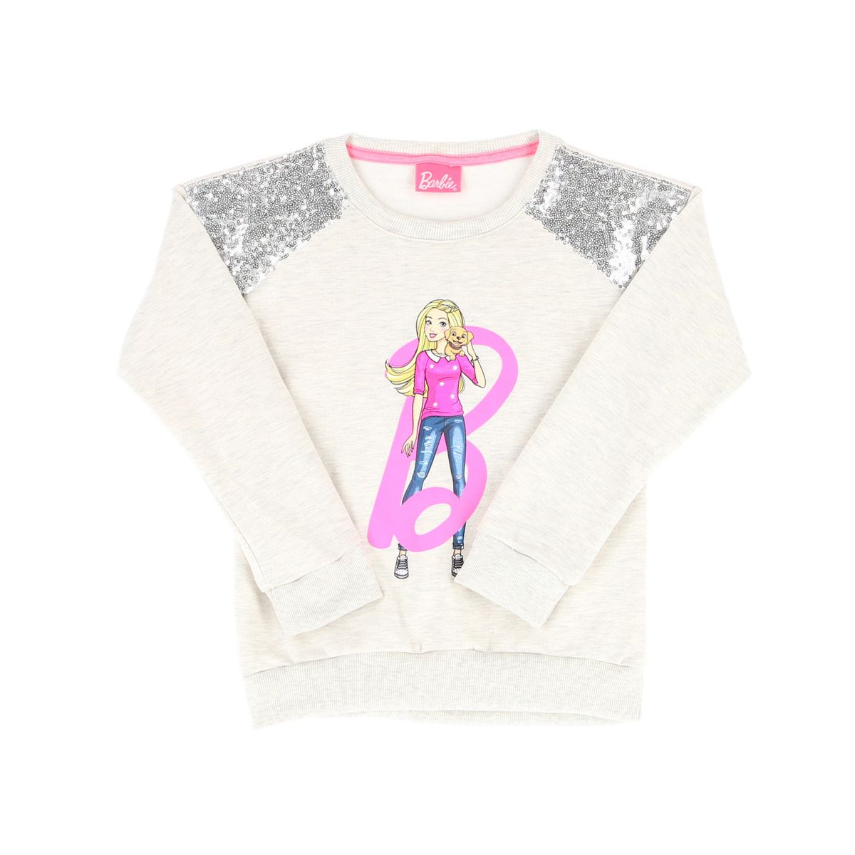 BARBIE - Polerón Infantil Barbie Lentejuelas