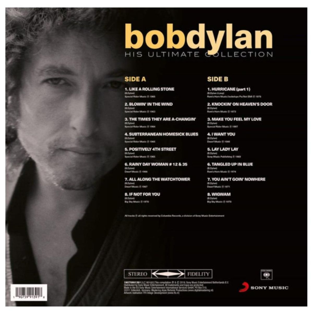 HITWAY MUSIC - BOB DYLAN - HIS ULTIMAT COLLECTION - VINILO HITWAY MUSIC