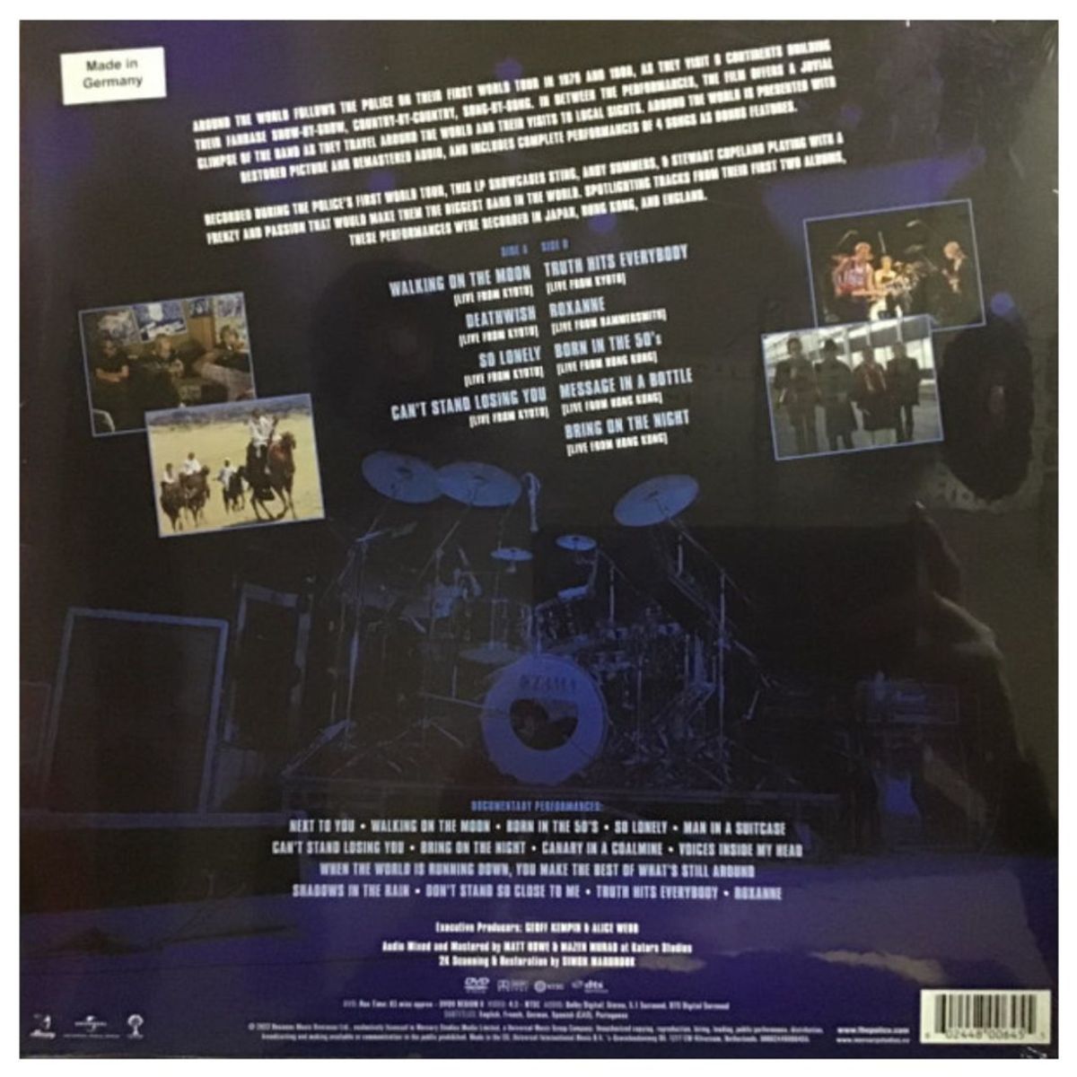 HITWAY MUSIC - POLICE - AROUND THE WORLD (LP+DVD) - VINILO HITWAY MUSIC