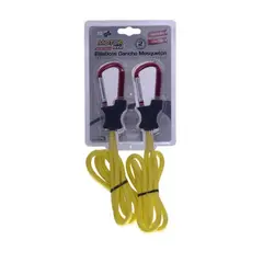 MOTORLIFE - Set De 2 Elásticos Gancho Mosquetón 120 Cm