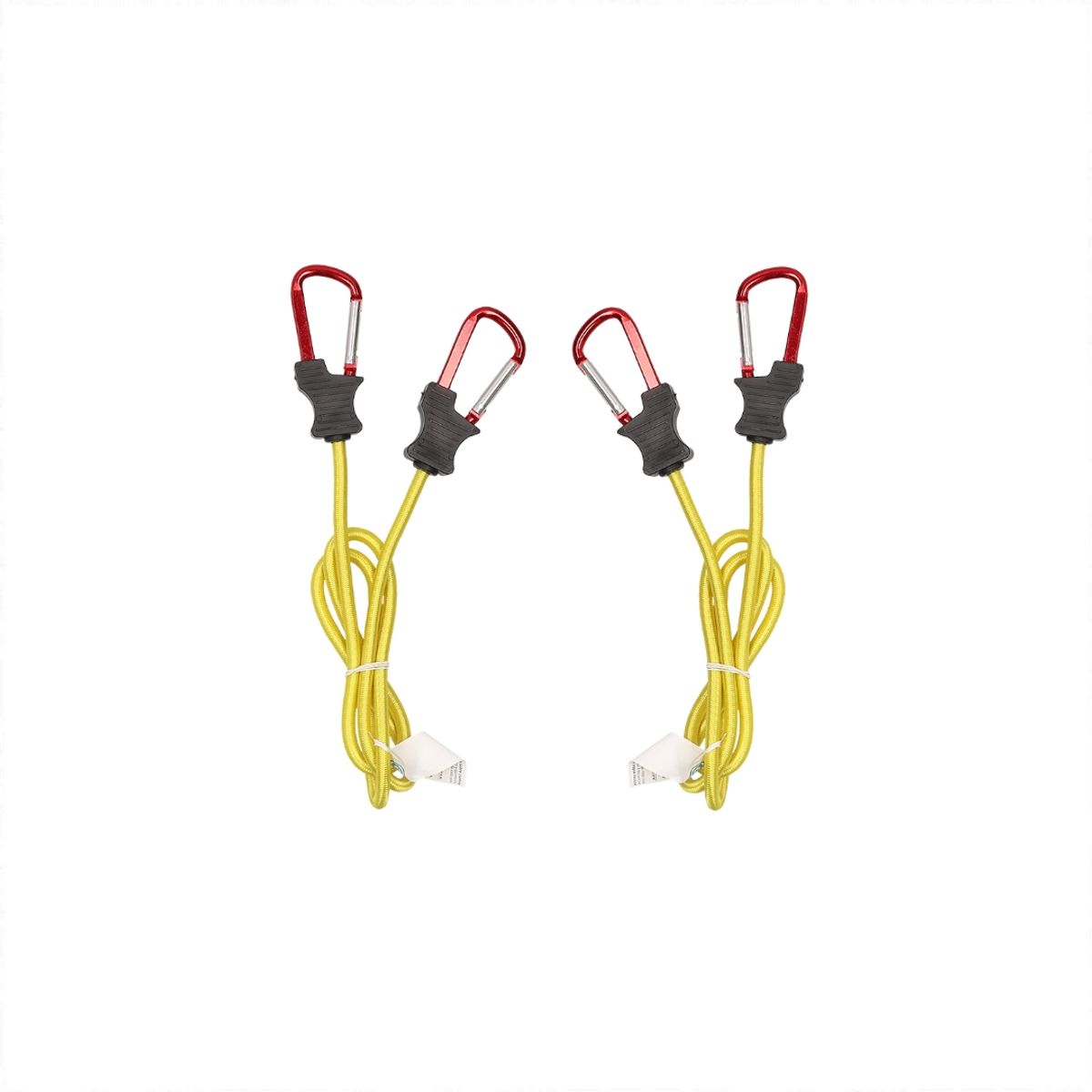 MOTORLIFE - Set De 2 Elásticos Gancho Mosquetón 120 Cm Motorlife