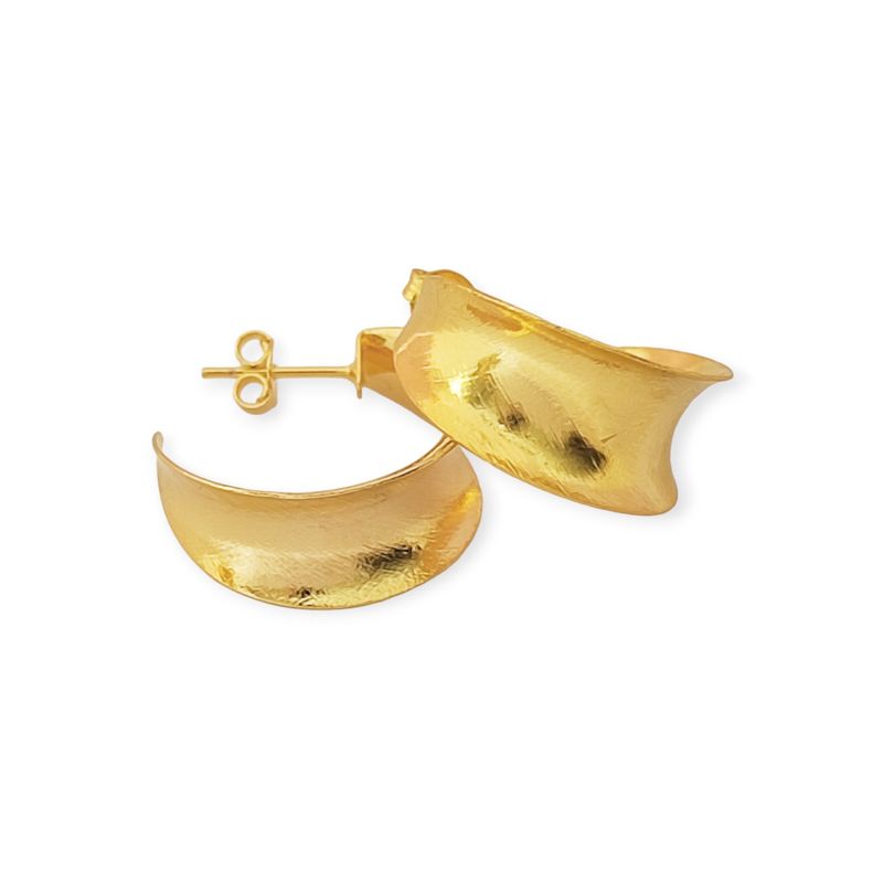 ANDREA COGGIOLA JOYAS - Aros argolla 22mm Enchapado Oro 18 K