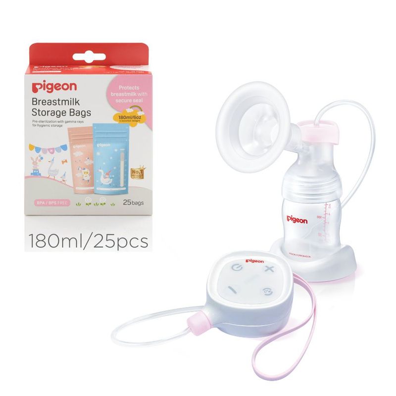 PIGEON - Pack Extractor  eléctrico Compacto + Bolsa de 180ML