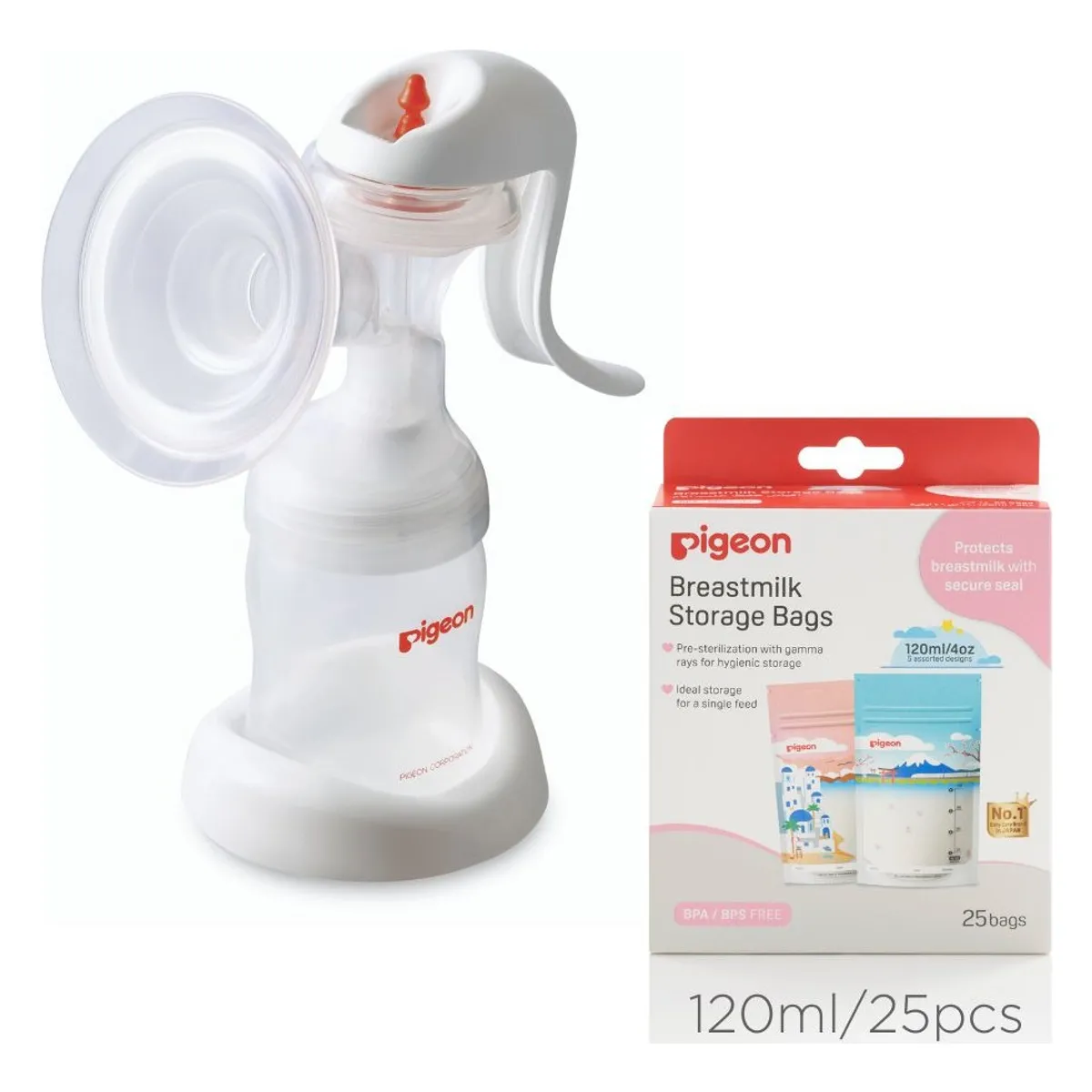 PIGEON - Pack Extractor Manual + Bolsa 120ml