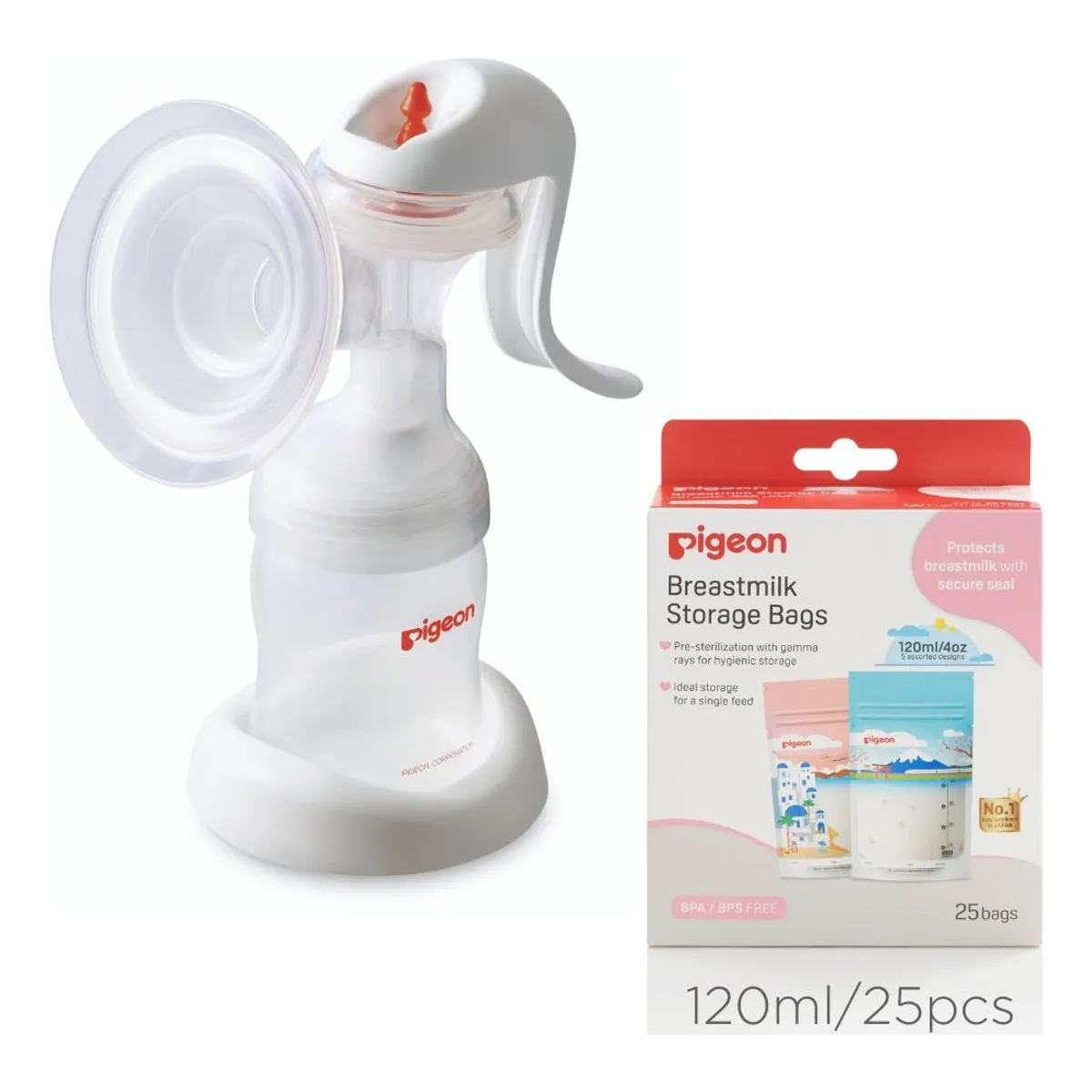 PIGEON - Pack Extractor Manual + Bolsa 120ml