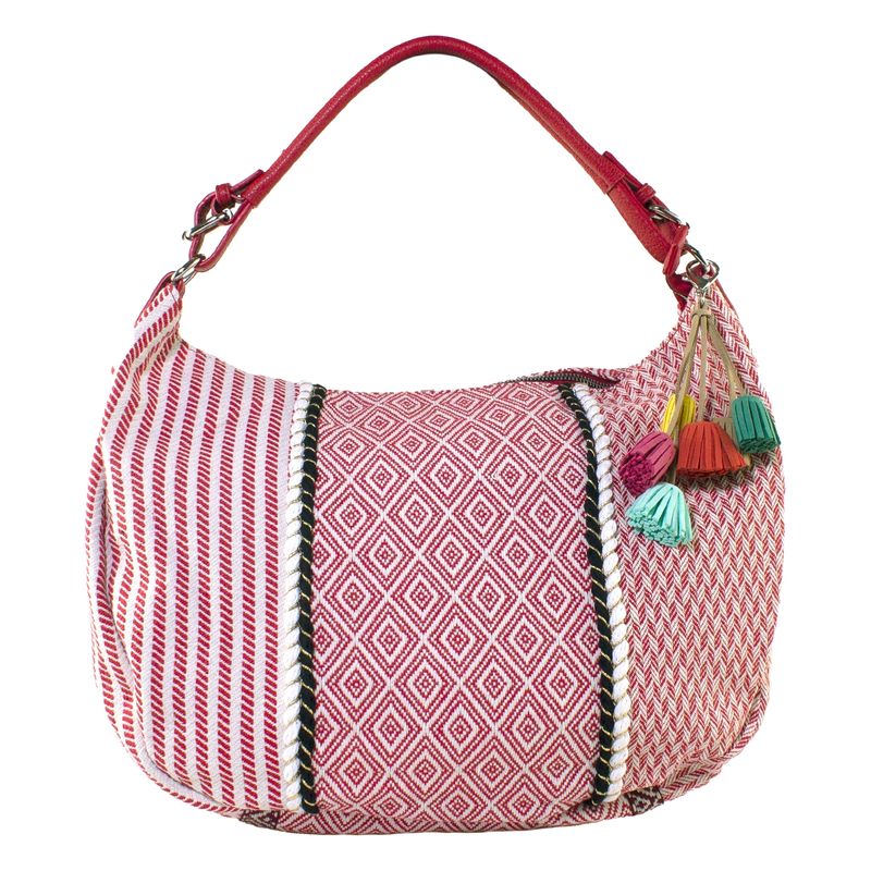 MAILEA - Cartera patch casquete para mujer rojo