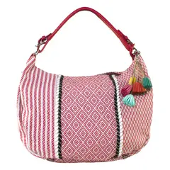 MAILEA - Cartera patch casquete para mujer rojo
