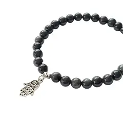 GENERICO - Pulsera Rodada Obsidiana 6 mm