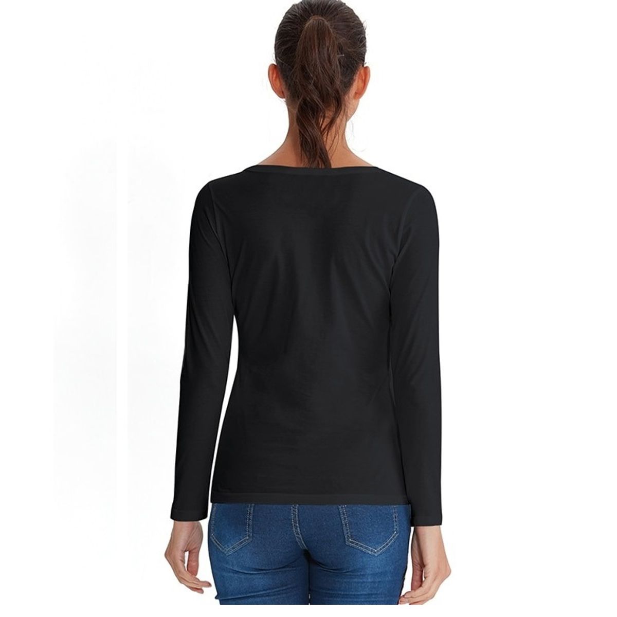 GARSIL - Camiseta Primera Capa Para Mujer Con Fibra De Bambu - Manga Larga