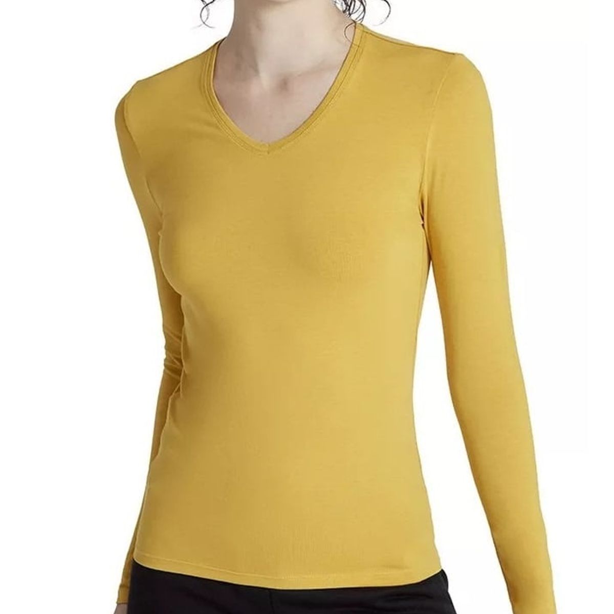 GARSIL - Camiseta Primera Capa Para Mujer Con Fibra De Bambu - Manga Larga