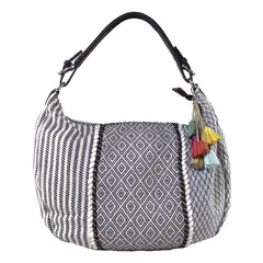 MAILEA - Cartera patch casquete para mujer negro