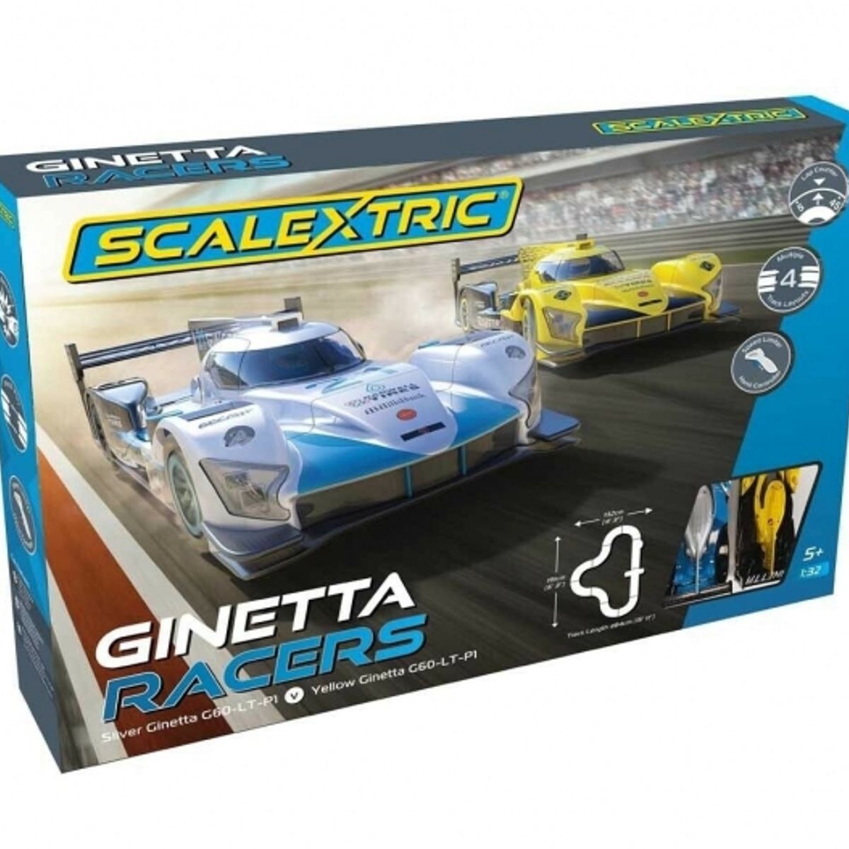 SCALEXTRIC - SCALEXTRIC C1412 1-32 SCALEXTRIC GINETTA RACERS SET EUR