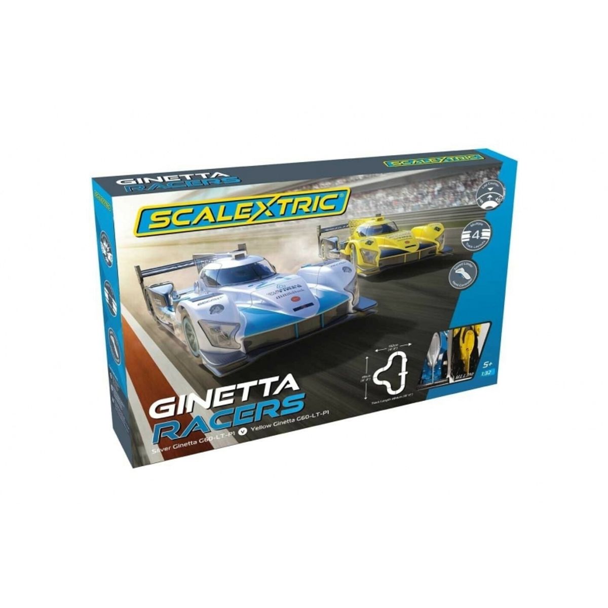 SCALEXTRIC - SCALEXTRIC C1412 1-32 SCALEXTRIC GINETTA RACERS SET EUR