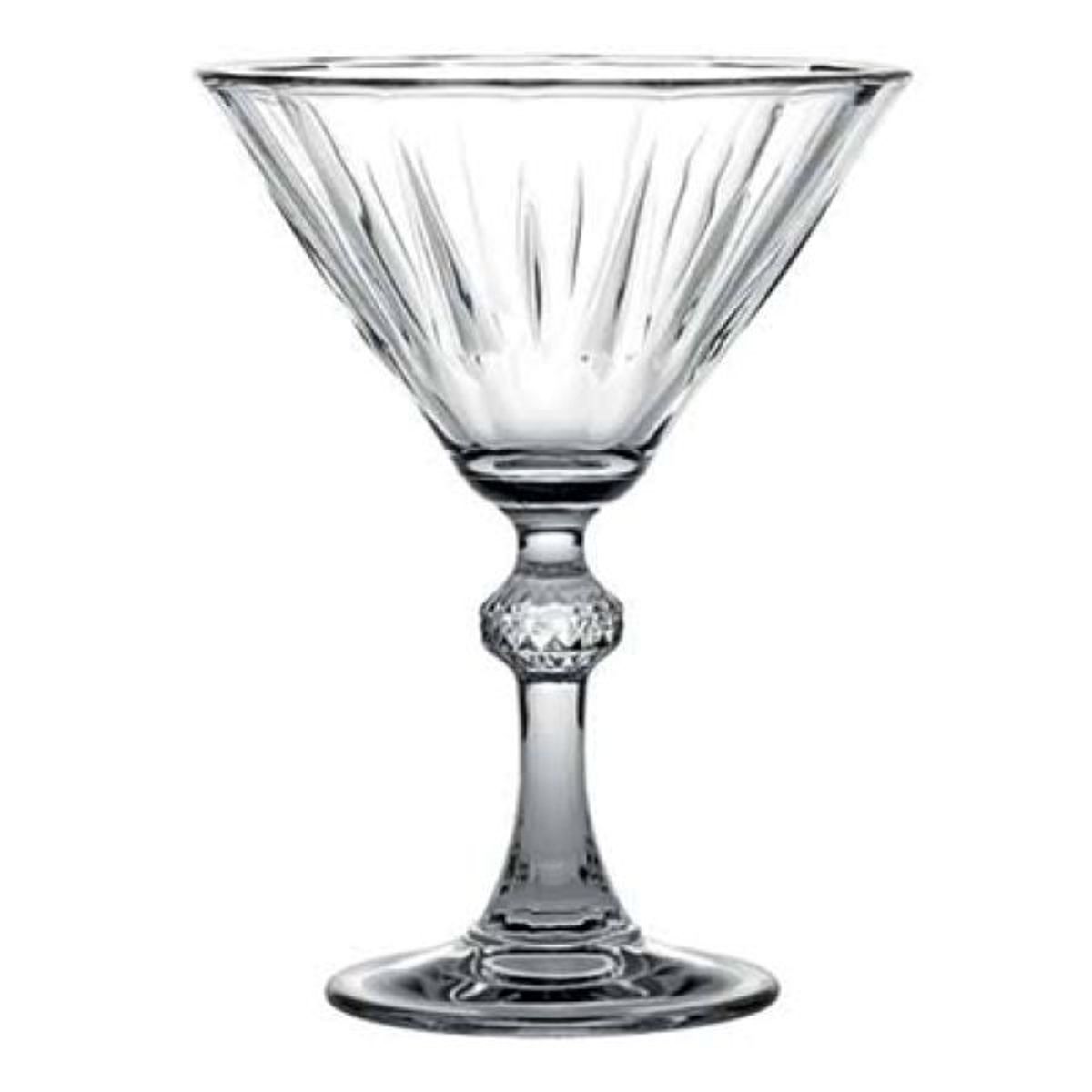 PASABAHCE - Set de 6 Copas Vidrio Martini Diamond 238Cc