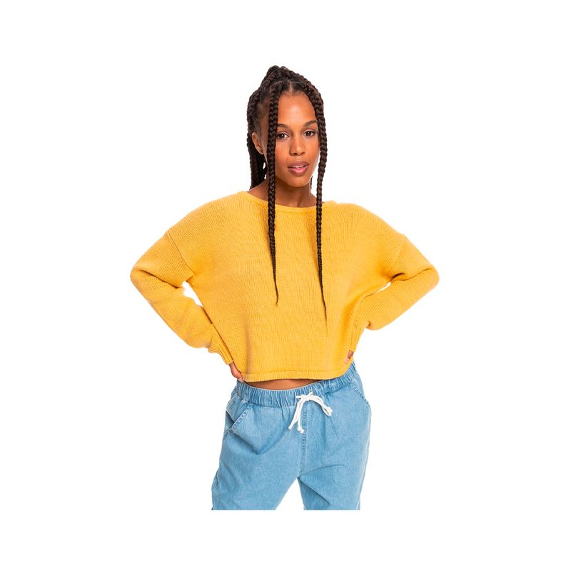 ROXY - Sweater Roxy Heavy Love Mujer Ocre