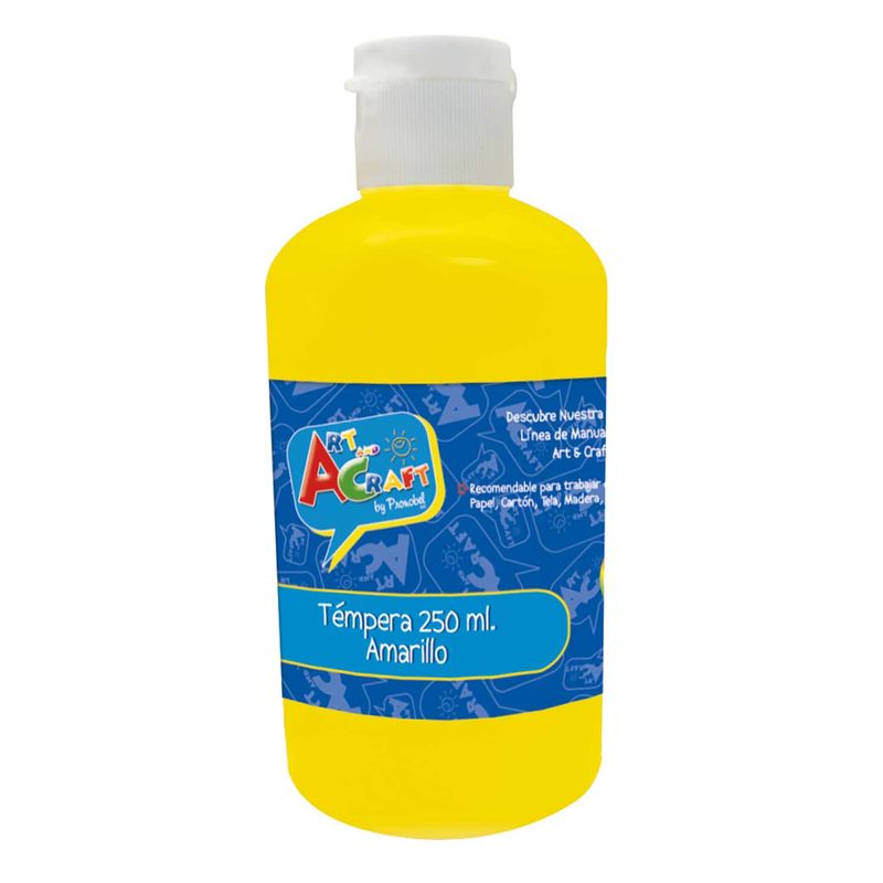 PRONOBEL - Tempera 250 ml Amarillo Art & Craft