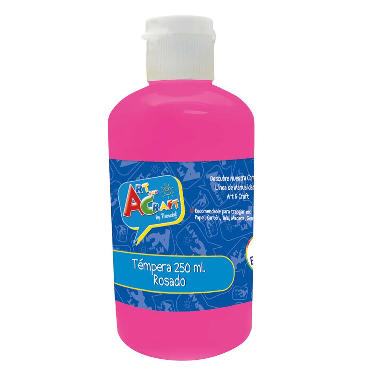 PRONOBEL - Tempera 250 ml Rosado Art & Craft