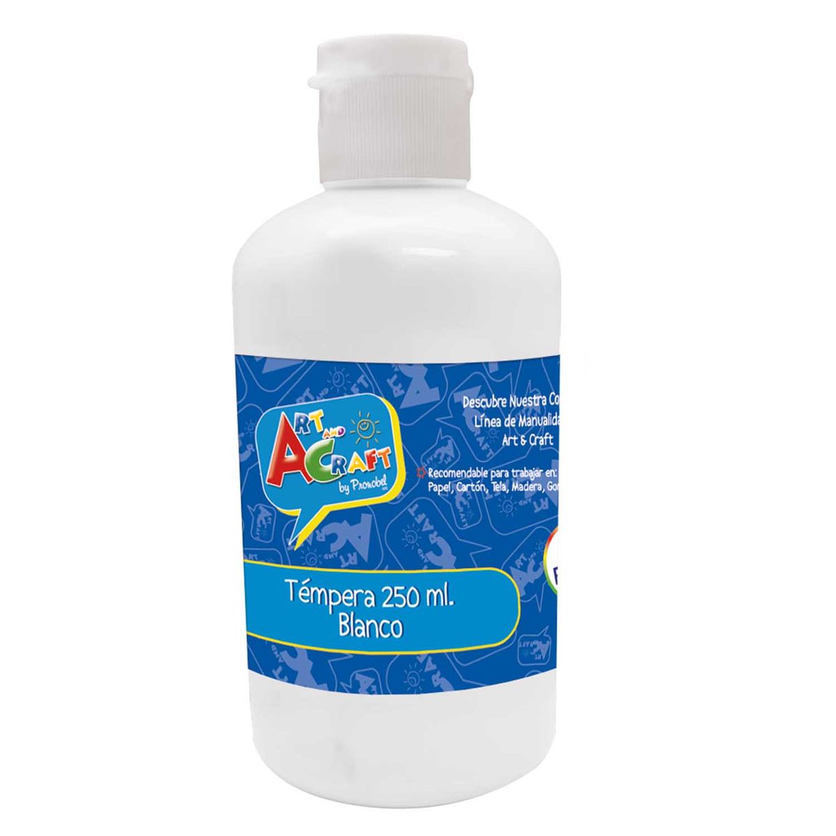 PRONOBEL - Tempera 250 ml Blanco Art & Craft