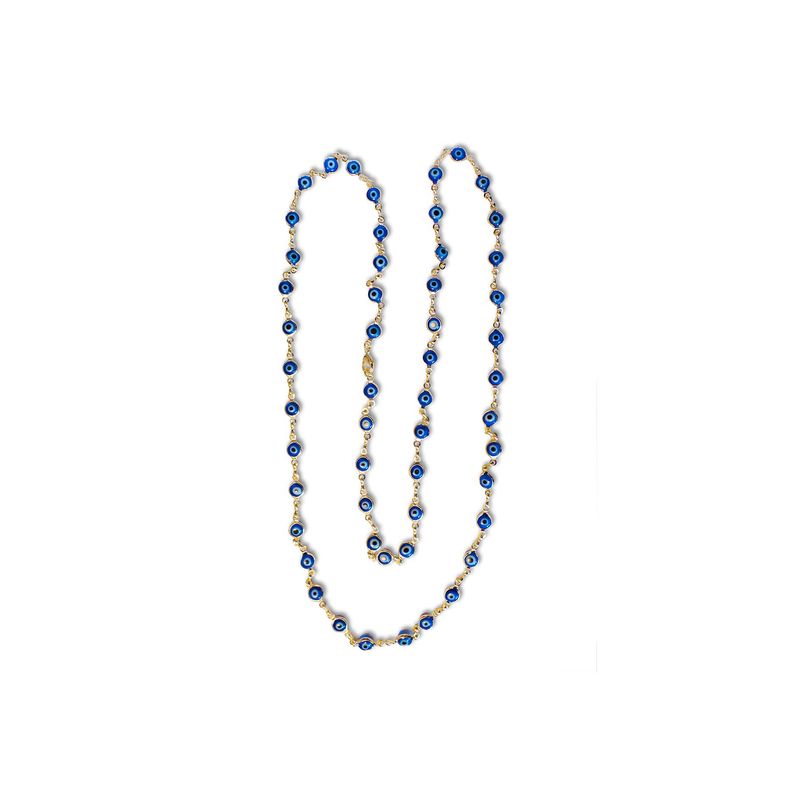 ANDREA COGGIOLA JOYAS - Collar Ojo Turco Enchapado Oro 18K