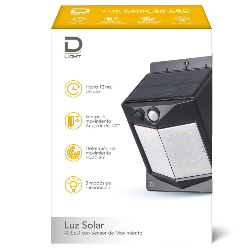 DATACOM - Luz Solar 40 Leds Datacom Pronobel