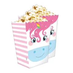 BIG PARTY - Set 6 Cajitas Popcorn Unicornio