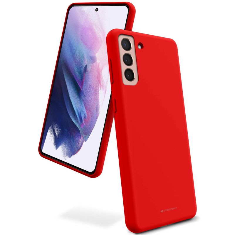 GENERICO - Carcasa de Silicona Para Samsung Galaxy S21 Plus Rojo…