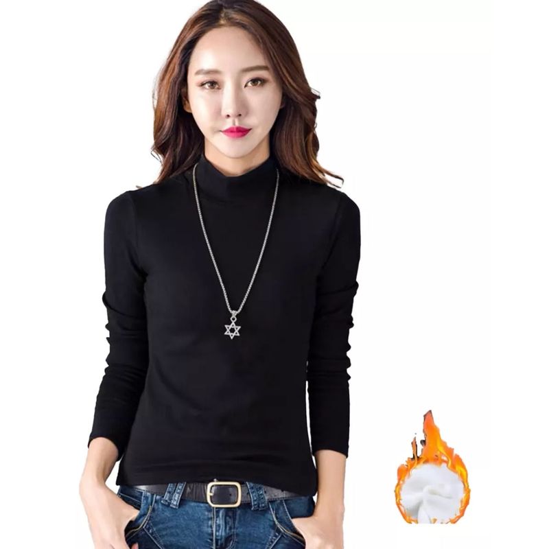 EVERSO - Pack 6 Camiseta Mujer Beatle Bambú Manga Larga Cómodo