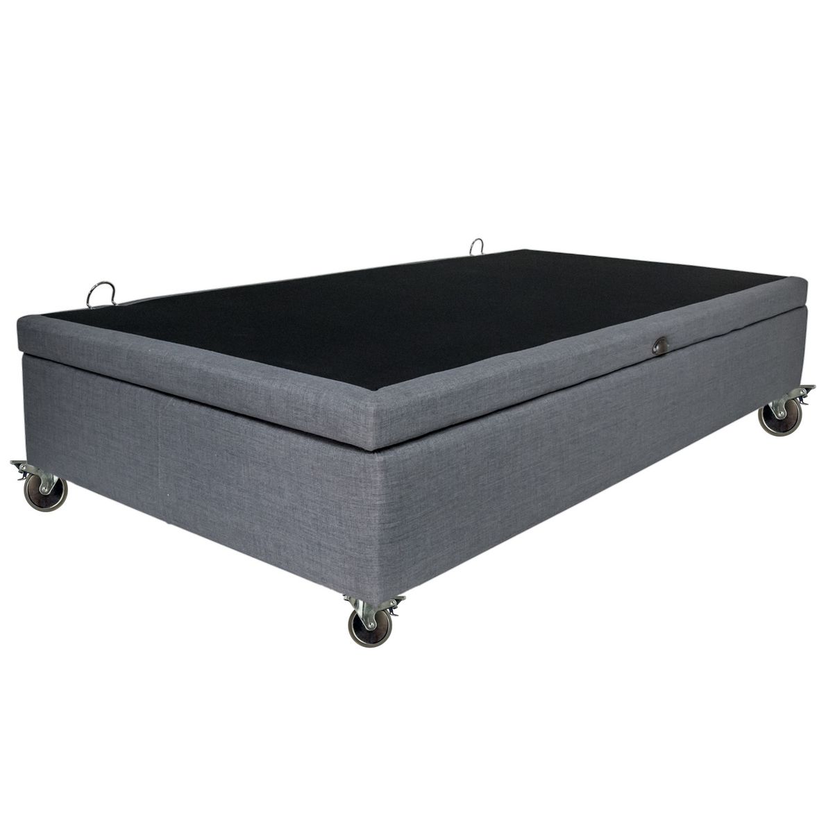 BLOCCARE - Base de Cama Baúl 1.5 Plaza largo190 cm con Rueda Pyton