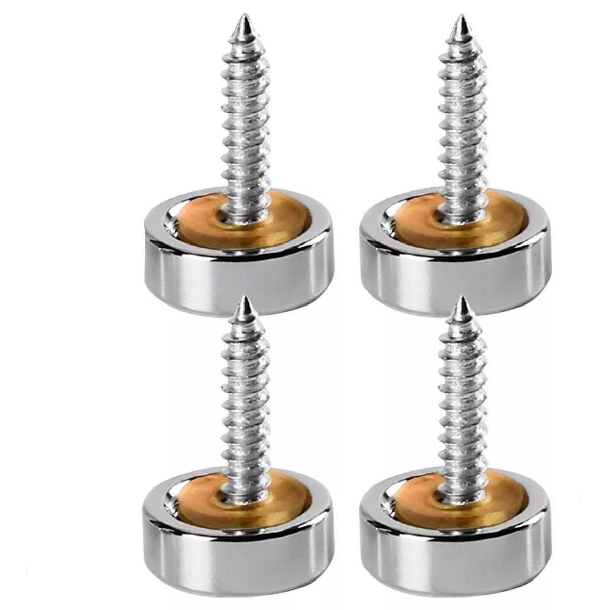 GENERICO - Tapa Tornillo Inoxidable Embellecedor 4un