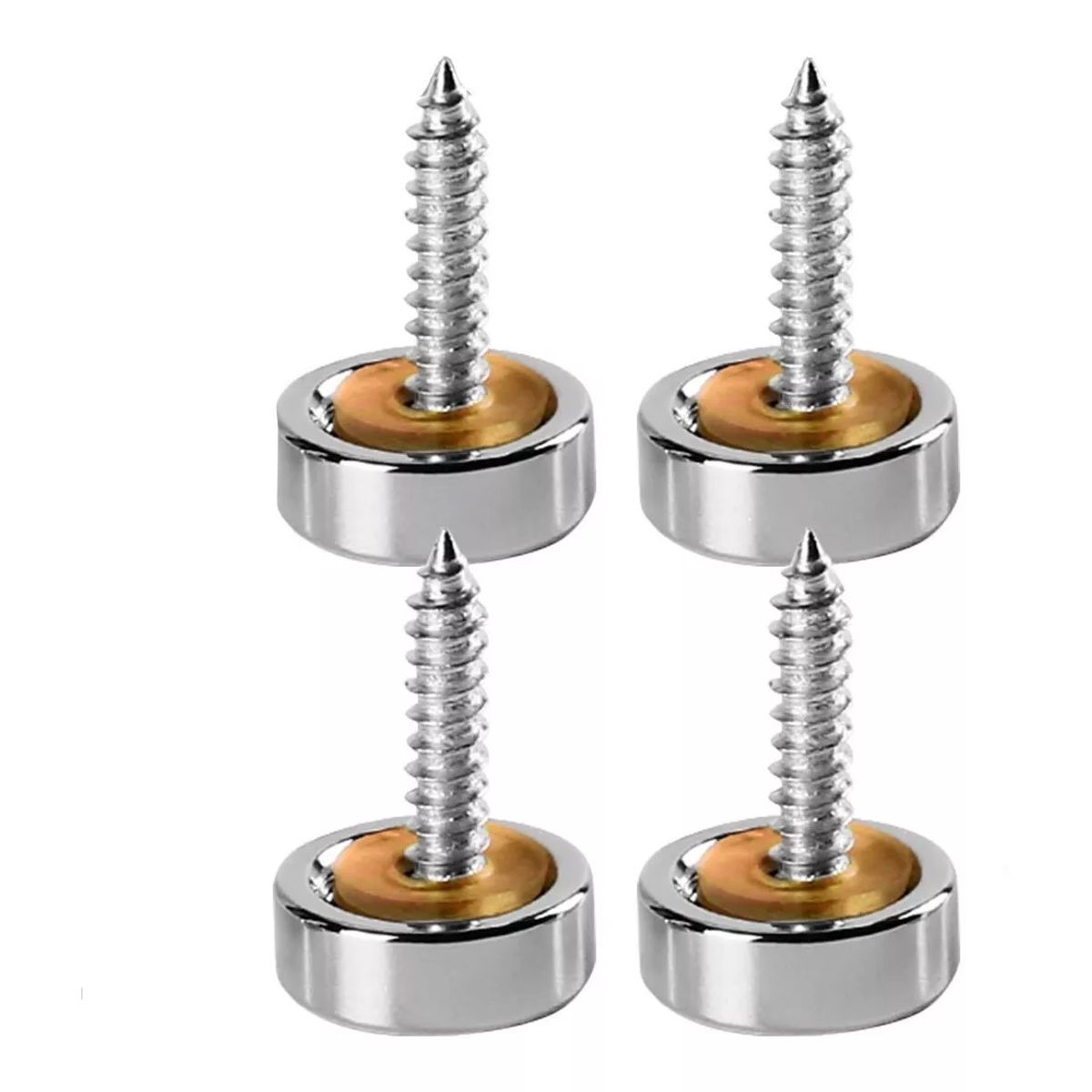 GENERICO - Tapa Tornillo Inoxidable Embellecedor 4un