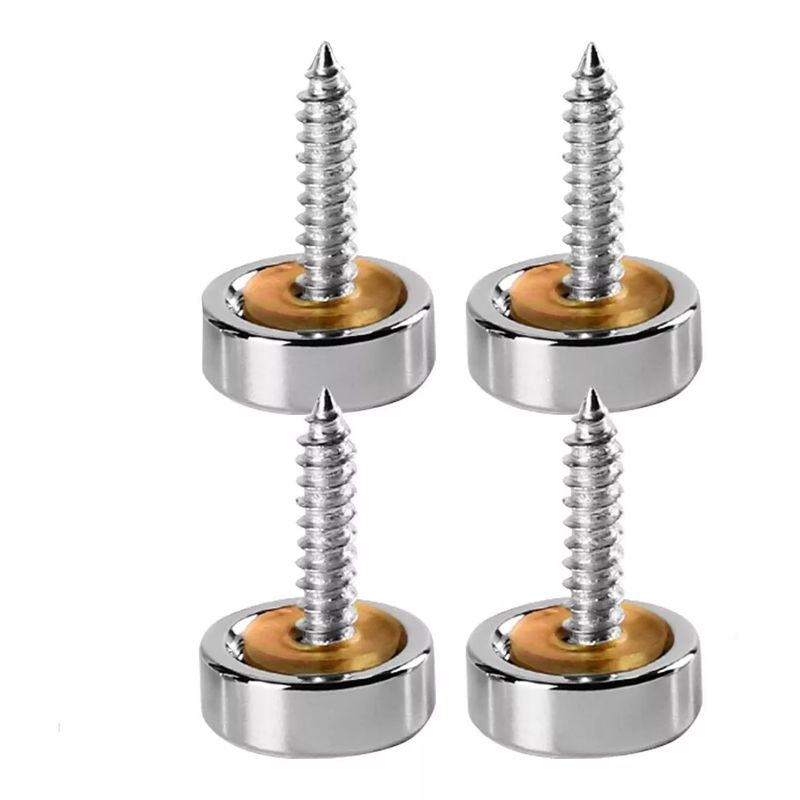 GENERICO - Tapa Tornillo Inoxidable Embellecedor 4un