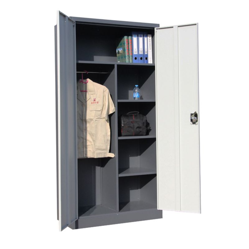 PROCHEF - Armario de Acero 90x40x185 cm 6 Espacios 2 Cuerpos 2 Puertas