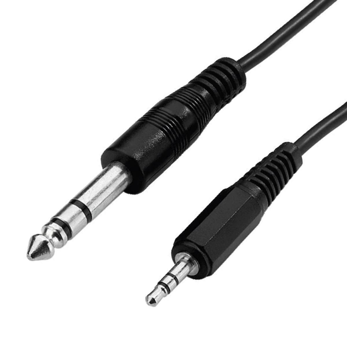 IRM - Cable De Audio Estereo Jack 6.35 Macho A Jack 3.5 Macho 1.5 Mts