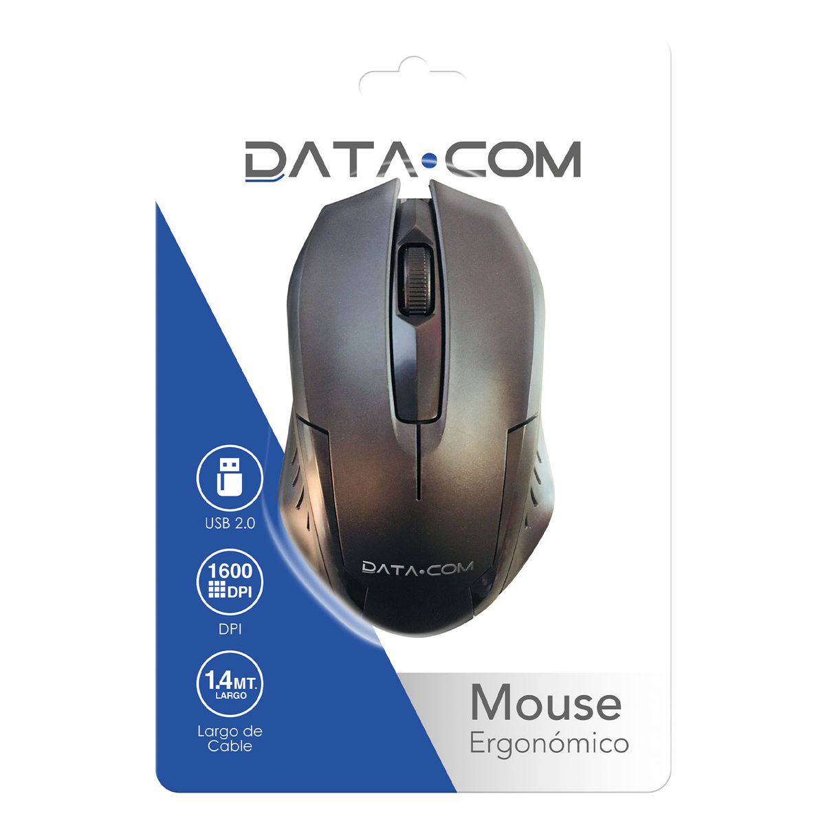 DATACOM - Mouse Con Cable 3D Óptico USB 2.0 Datacom Pronobel