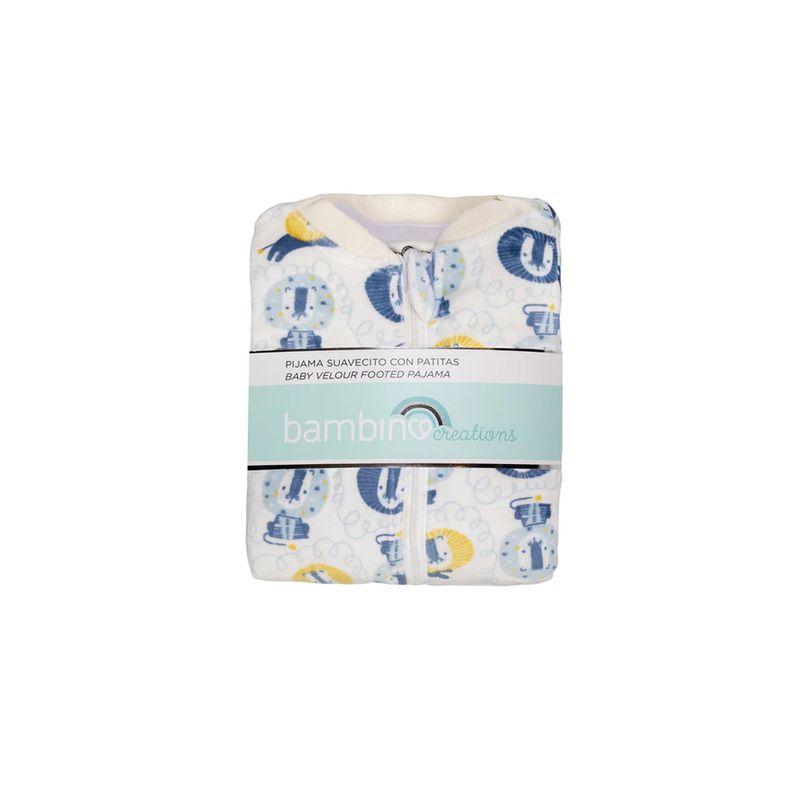 BAMBINO - Pijama Suavecito Leones Bambino - Blanco