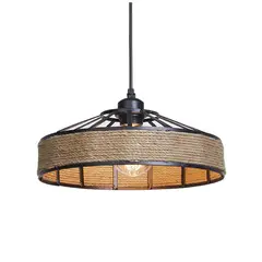 HB LEDS - Lámpara Colgante E-27 Rústica Achernar Incluye Ampolleta Fría