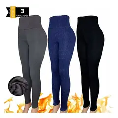 EVERSO - Pack 3 Calzas Chiporro Mujer Unid Temporada Otoño Invierno