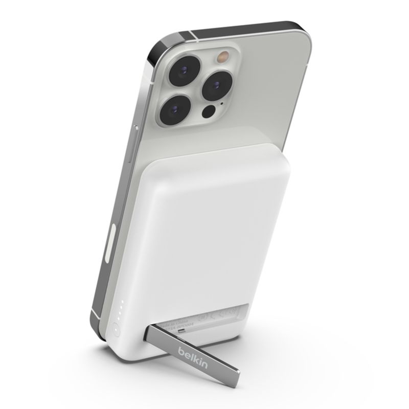 BELKIN - Batería externa inalámbrica y magnética 5k + soporte Belkin